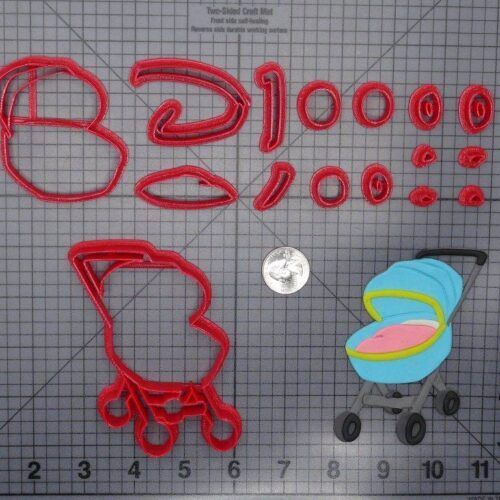 Baby Stroller 266-G555 Cookie Cutter Set