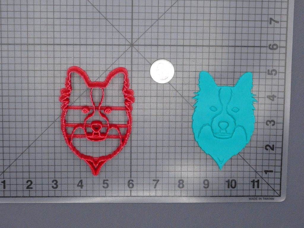 Border Collie Dog Head 266-G638 Cookie Cutter