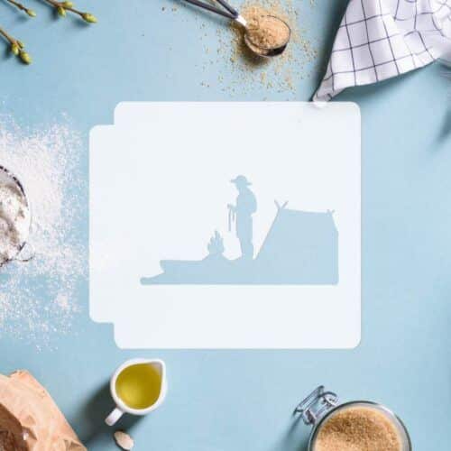 Boy Scout Camping 783-F787 Stencil