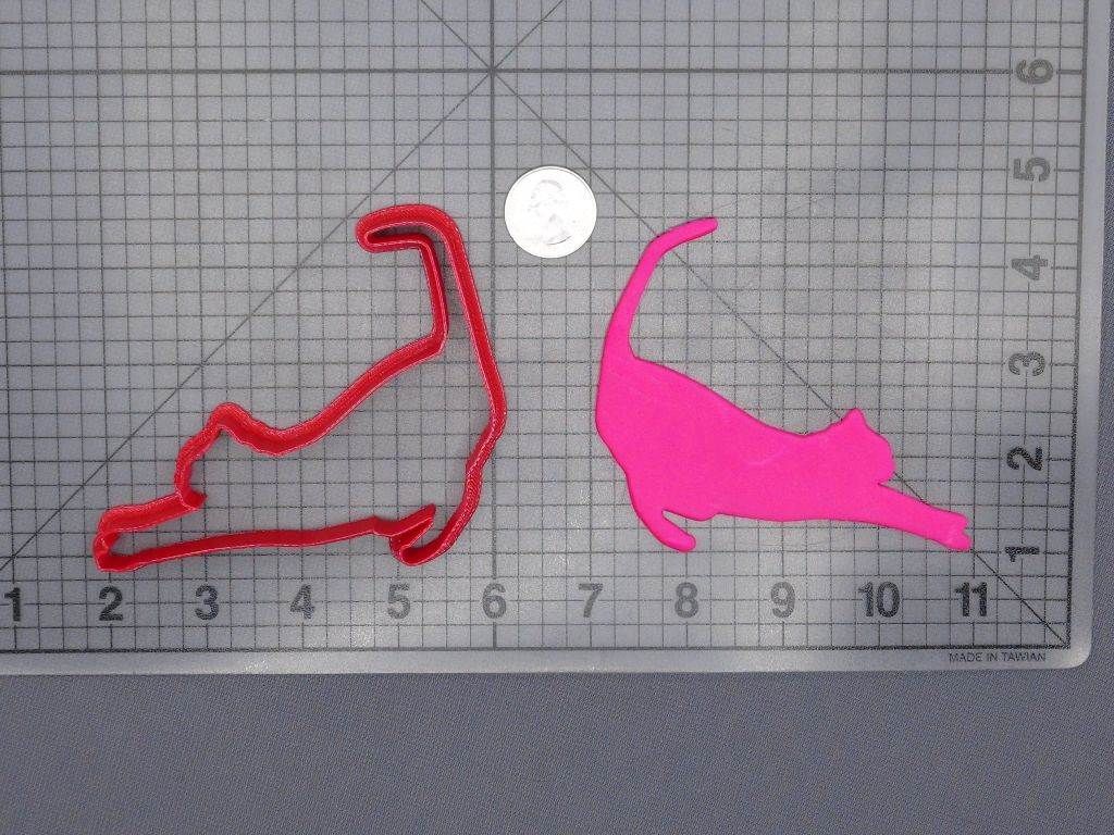 Cat Body 266-G740 Cookie Cutter Silhouette