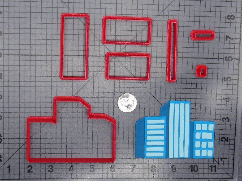 City Buildings 266-G564 Cookie Cutter Set