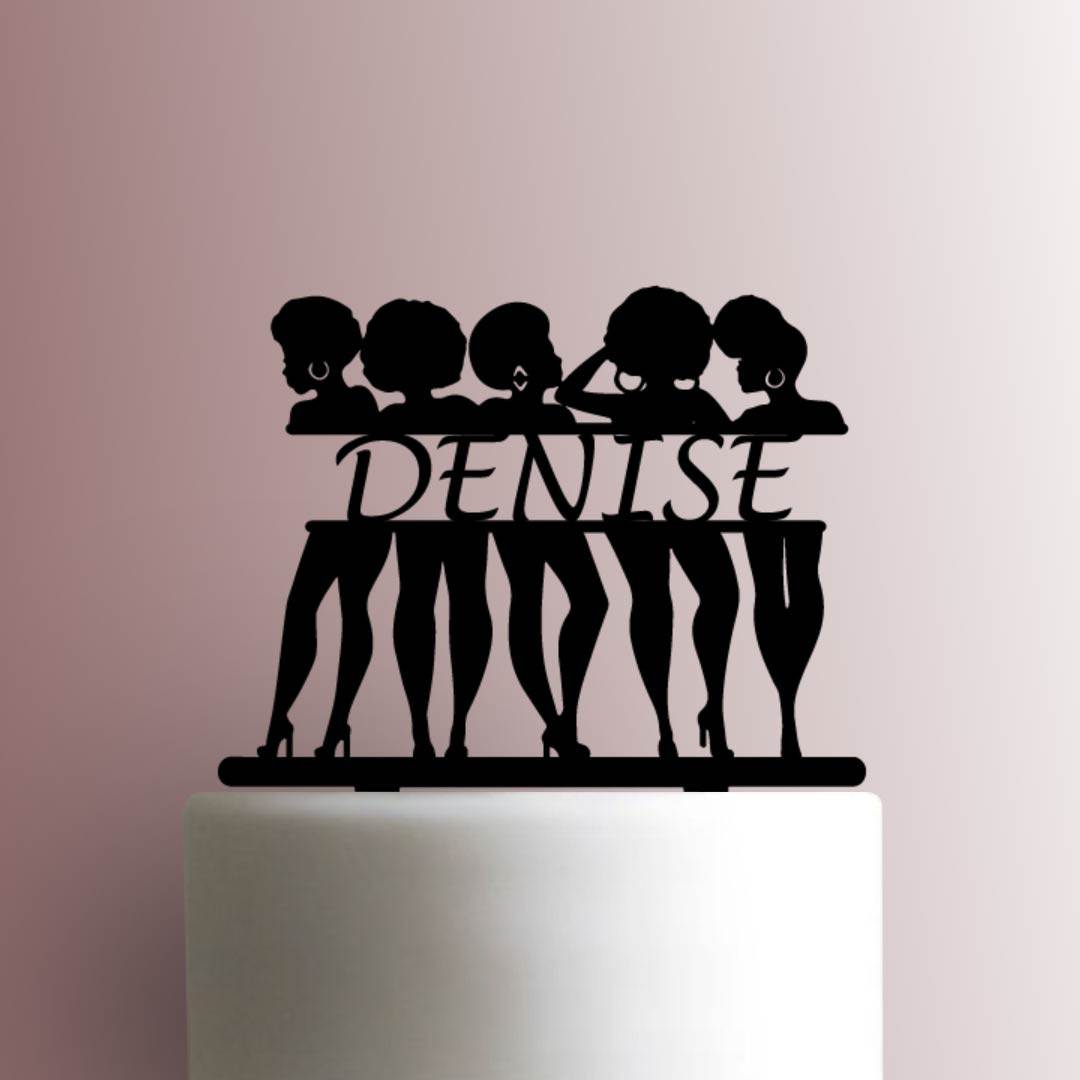 Custom Afro Girls Name 225-A954 Cake Topper