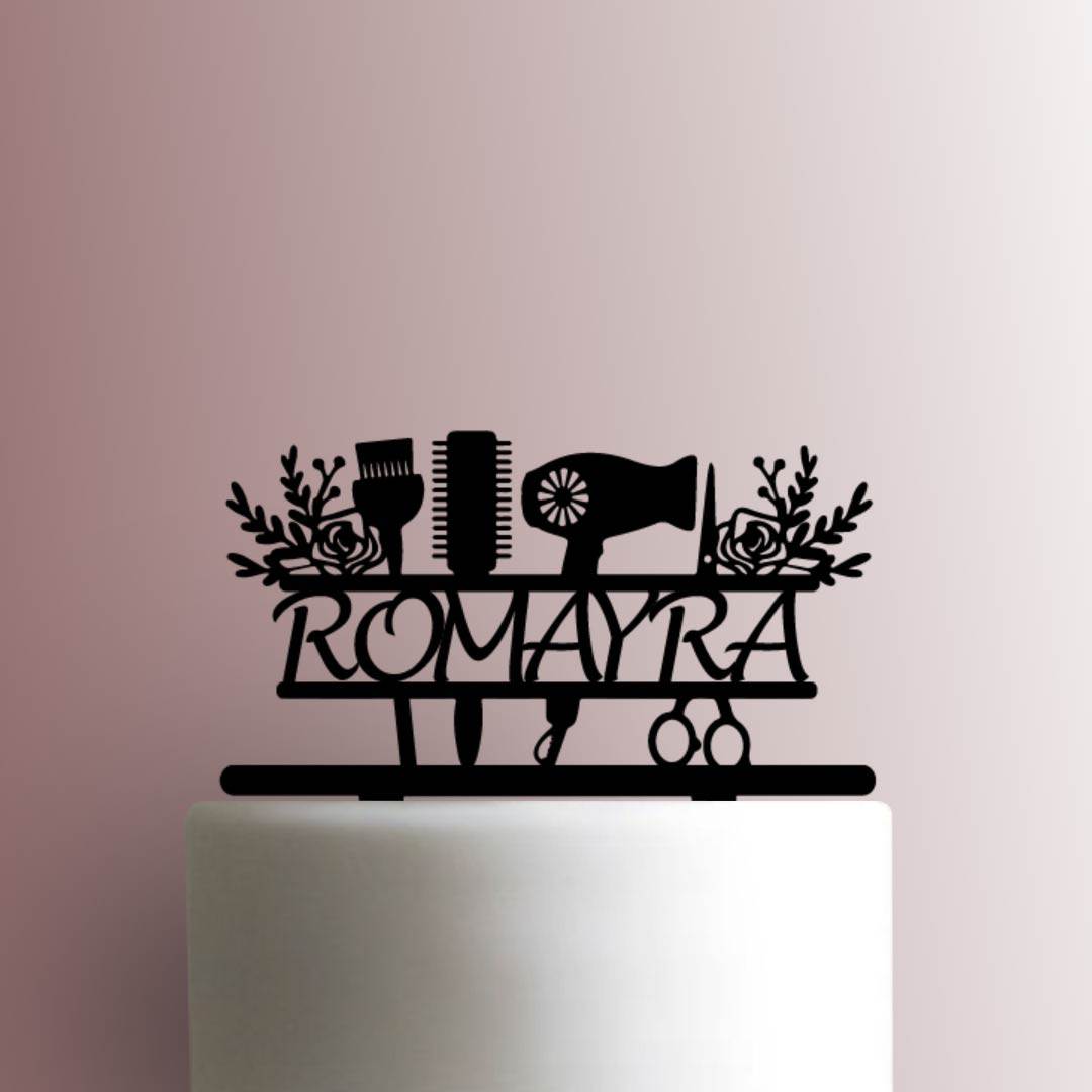 Custom Hairstylist Name 225-A934 Cake Topper
