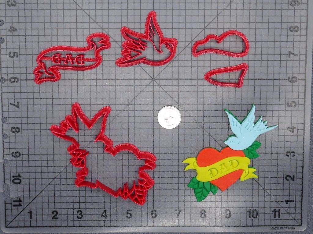 Dad Heart 266-G939 Cookie Cutter Set
