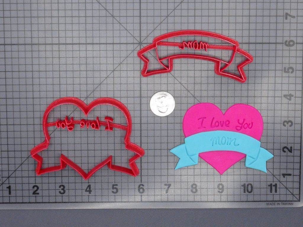 Mom Heart Tattoo 266-D051 Cookie Cutter