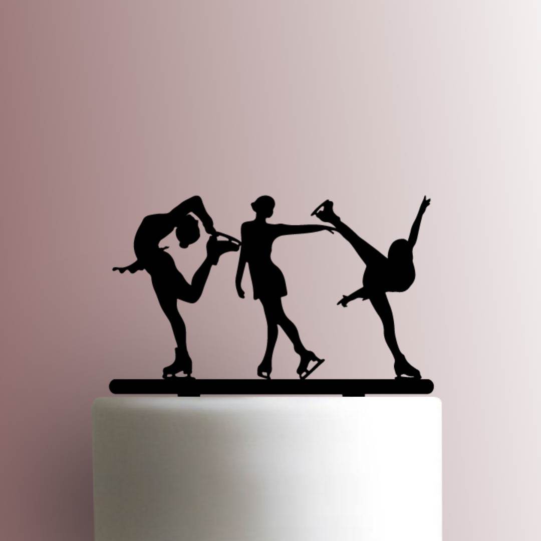 Ice Skating 225-A942 Cake Topper