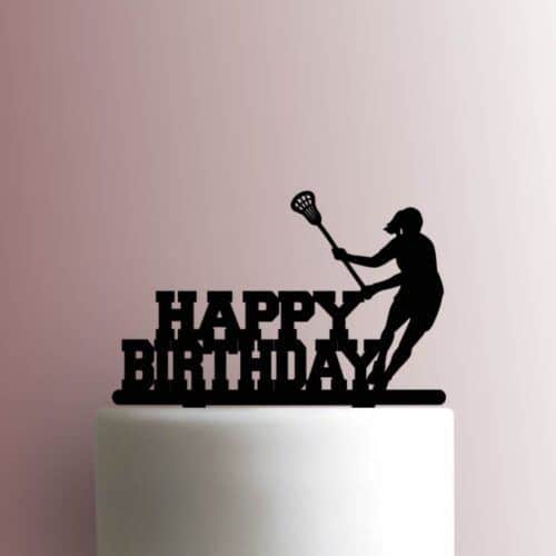 Lacrosse Happy Birthday 225-A940 Cake Topper