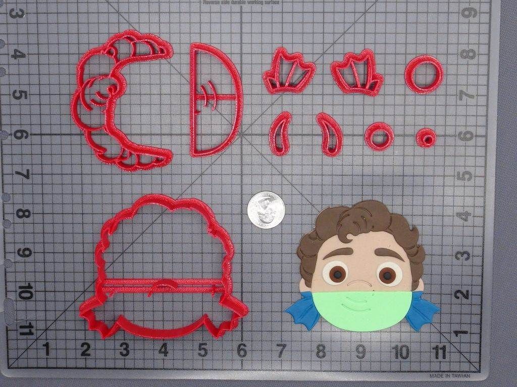 Luca Sea Monster Head 266-G722 Cookie Cutter Set