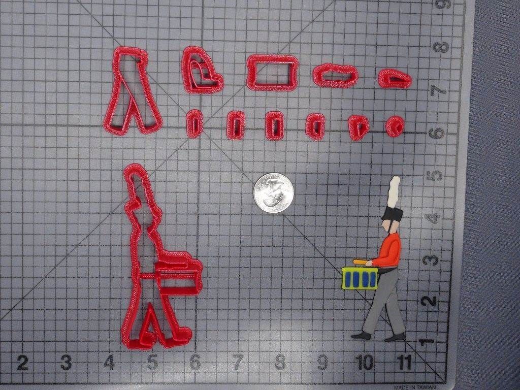 Marching Band Drummer 266-G559 Cookie Cutter Set