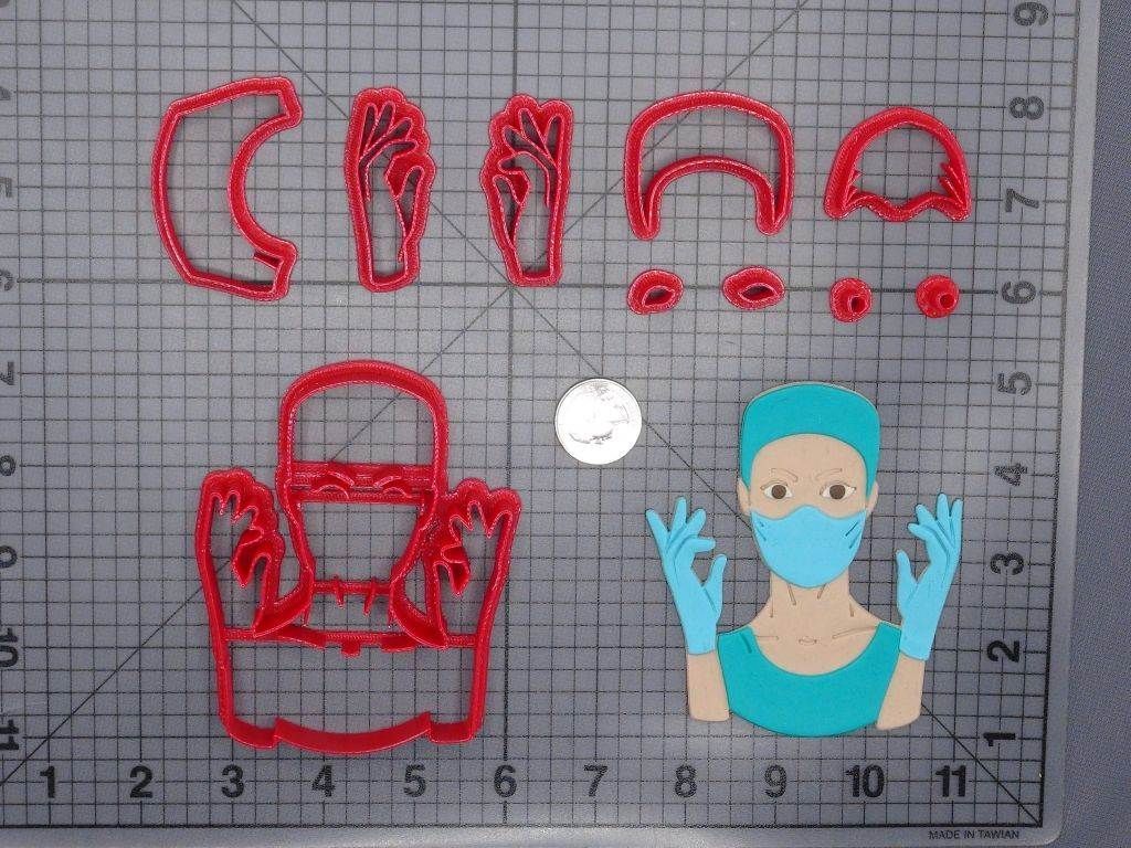 Nurse 266-G631 Cookie Cutter Set