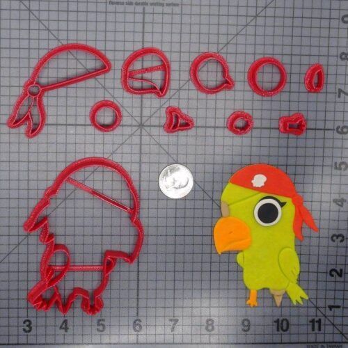 Pirate Parrot Bird 266-G558 Cookie Cutter Set