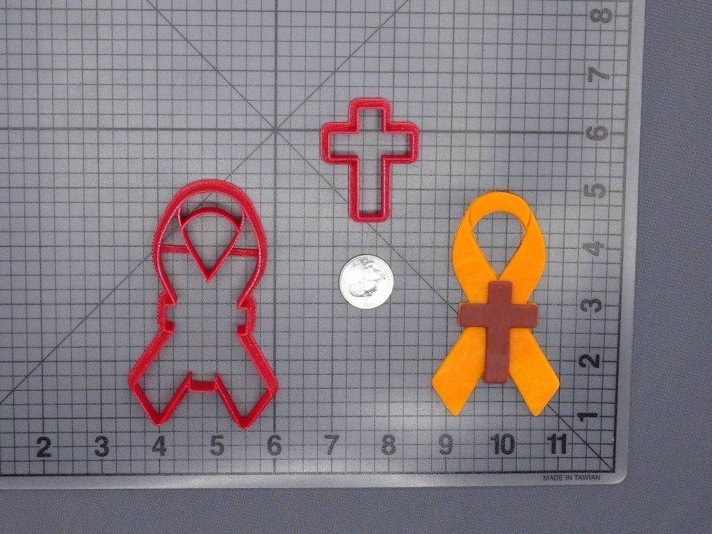 Ribbon with Cross 266-G658 Cookie Cutter Set