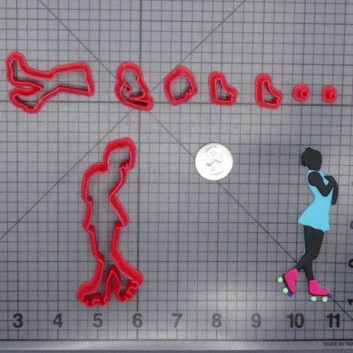 Roller Skater 266-G599 Cookie Cutter Set