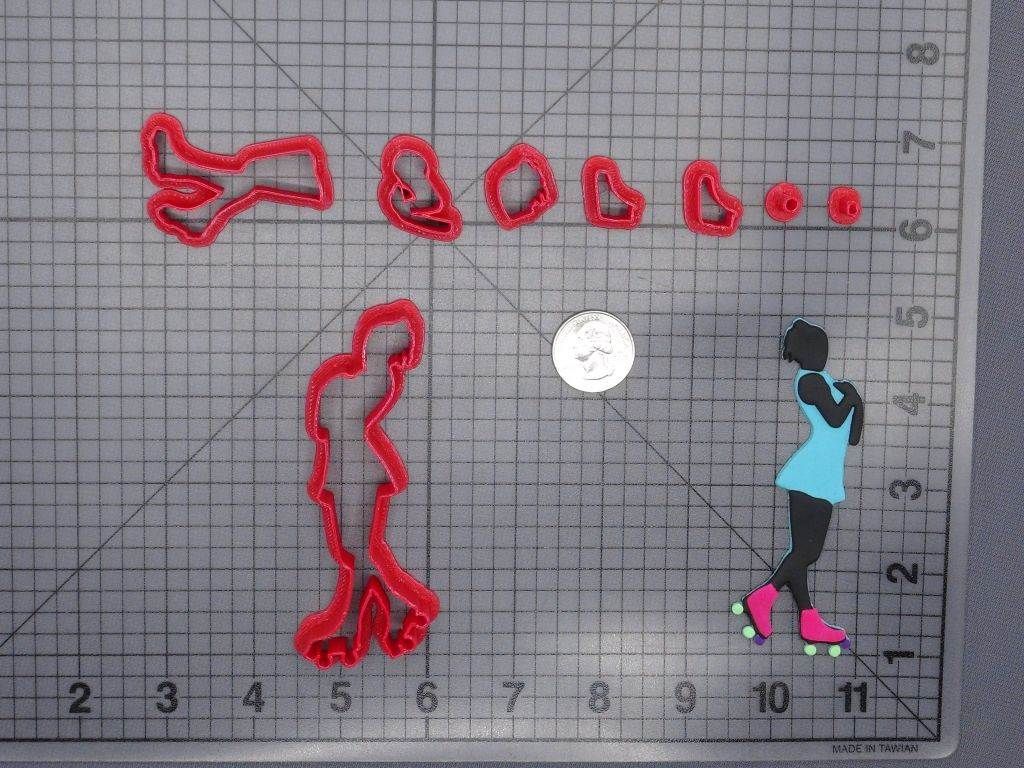Roller Skater 266-G599 Cookie Cutter Set