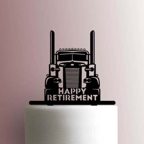 Semi Truck Happy Retirement 225-A960 Cake Topper