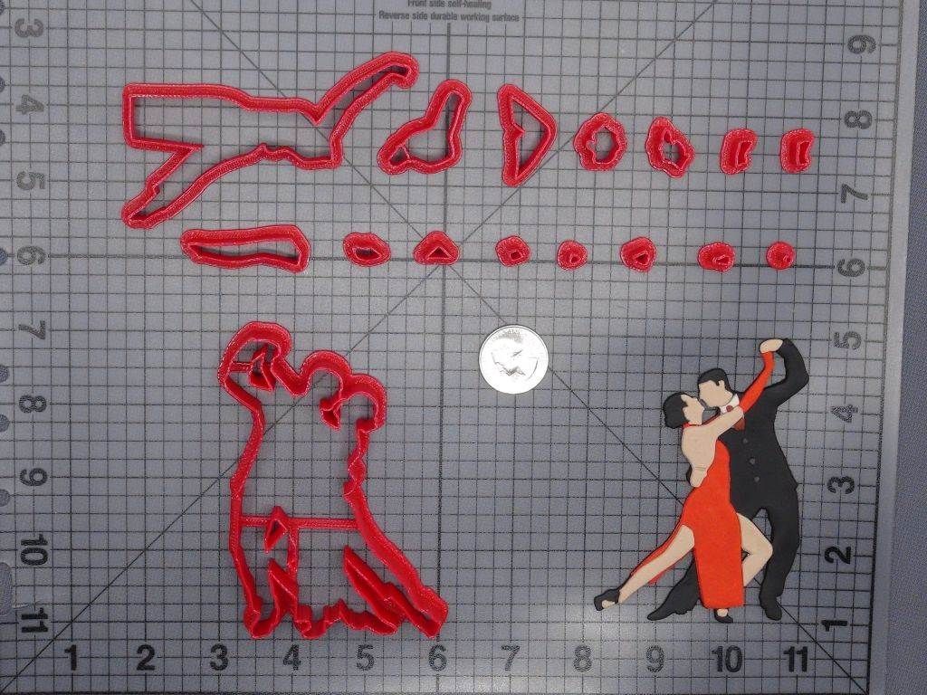 Tango Dancing Couple 266-G626 Cookie Cutter Set