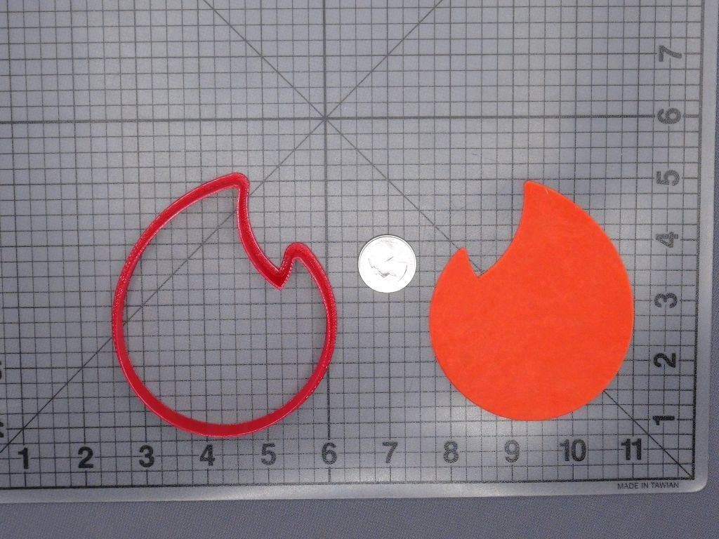 Tinder Logo 266-G673 Cookie Cutter Silhouette