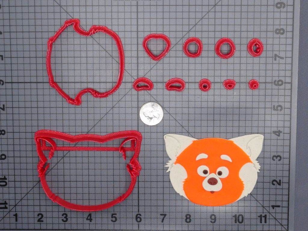 Turning Red - Meilin Red Panda Head 266-G894 Cookie Cutter Set