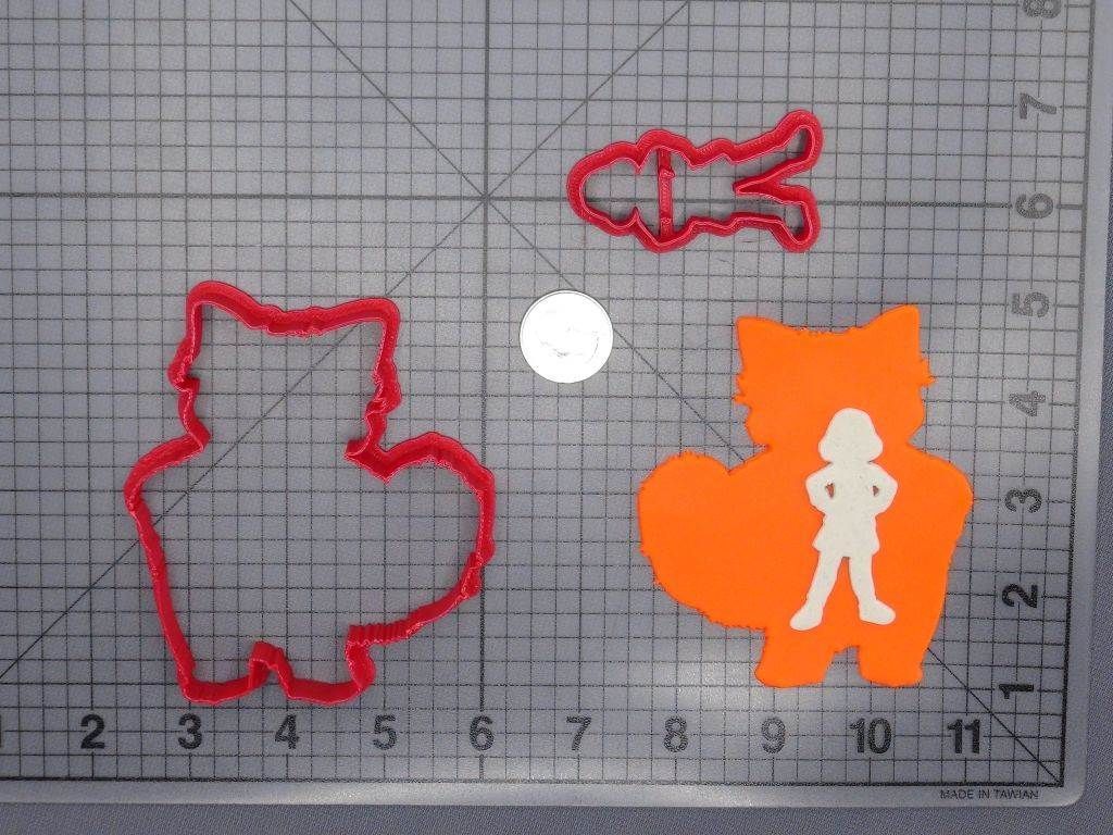 Turning Red - Red Panda and Meilin Cameo 266-G934 Cookie Cutter Set