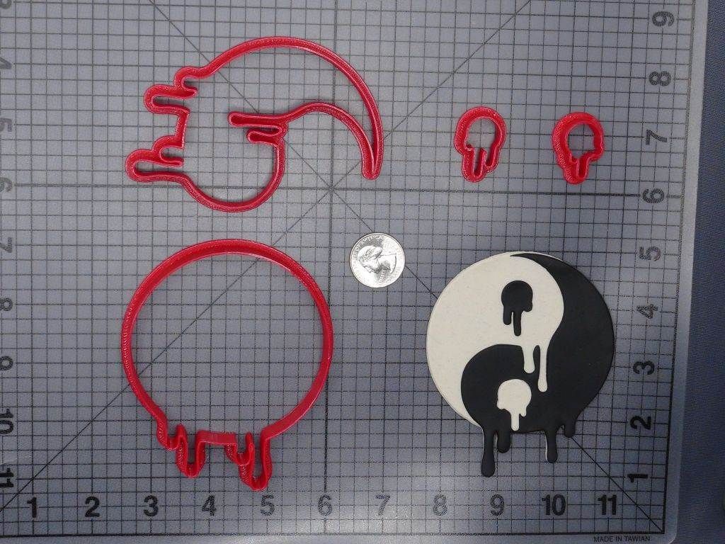 Yin and Yang Melting 266-G556 Cookie Cutter Set