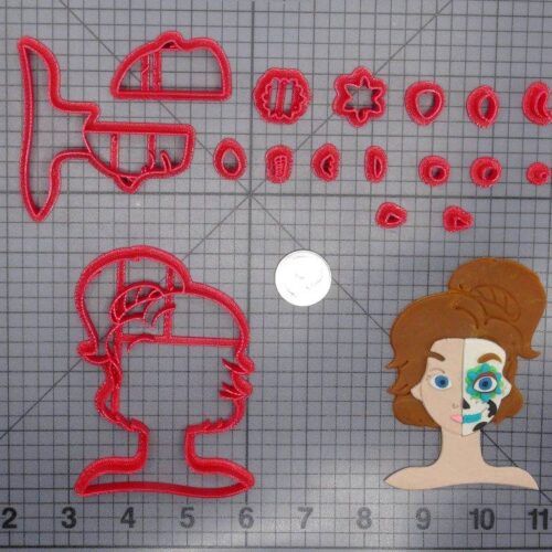 Anastasia Sugar Skull Head 266-F676 Cookie Cutter Set