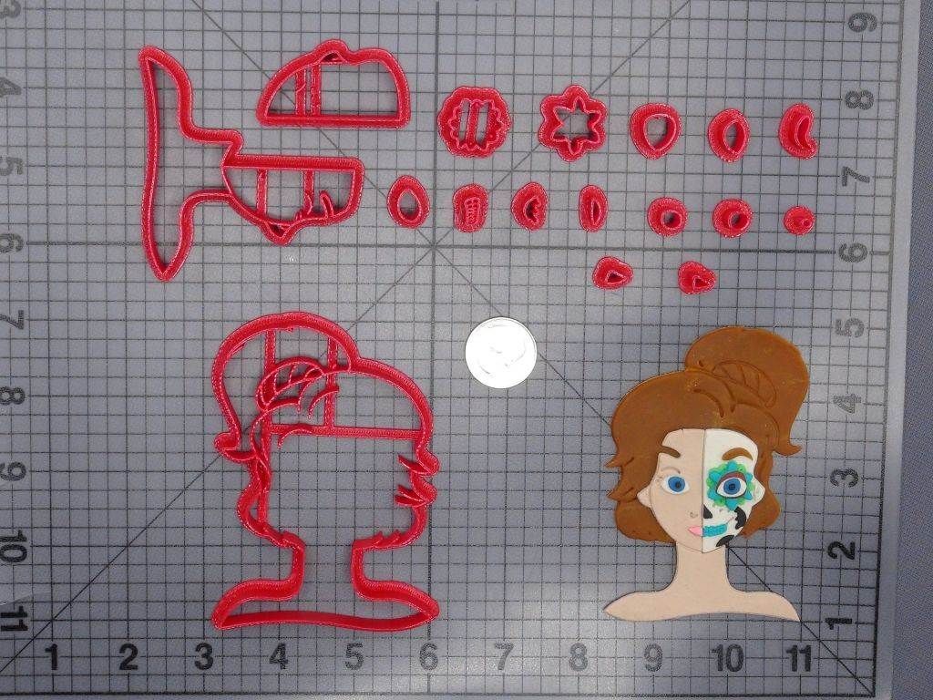 Anastasia Sugar Skull Head 266-F676 Cookie Cutter Set