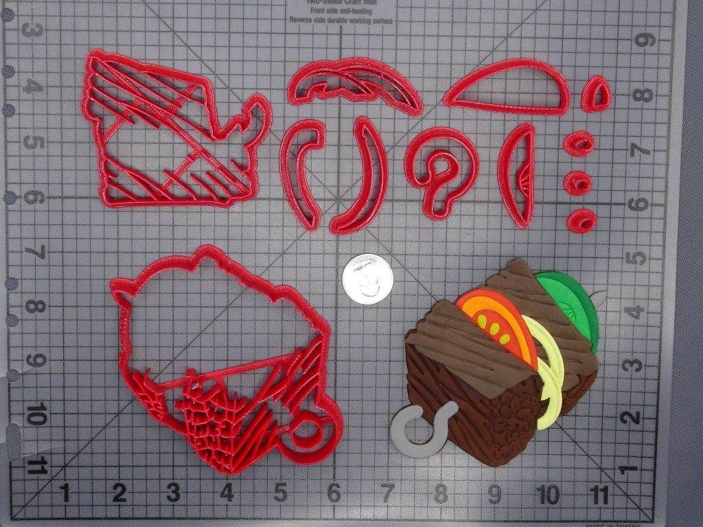 Beef Veggie Kabob 266-F665 Cookie Cutter Set