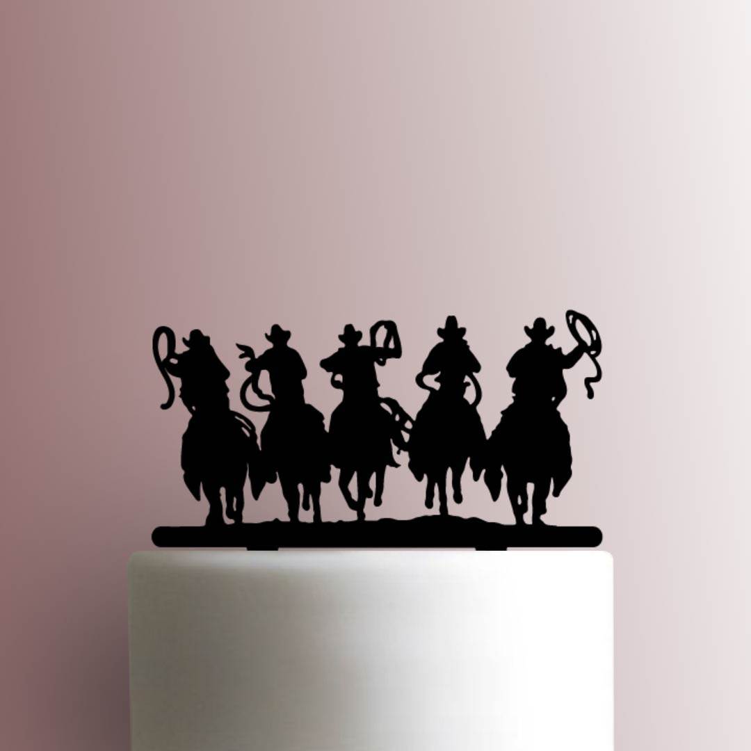 Cowboys on Horses 225-B051 Cake Topper