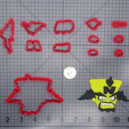 Crash Bandicoot - Cortex Head 266-E299 Cookie Cutter Set