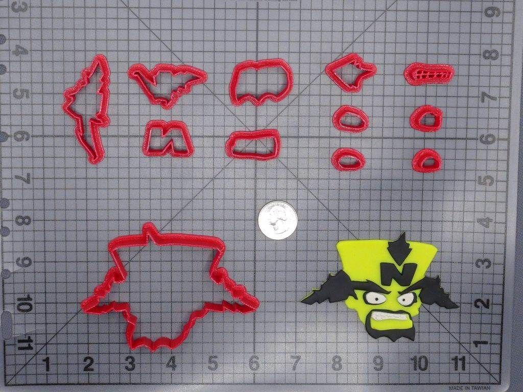 Crash Bandicoot - Cortex Head 266-E299 Cookie Cutter Set