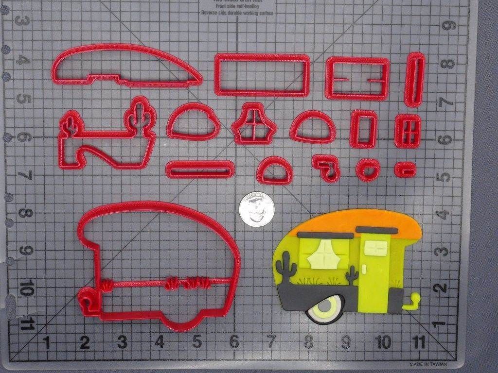 Desert Camper 266-F475 Cookie Cutter Set