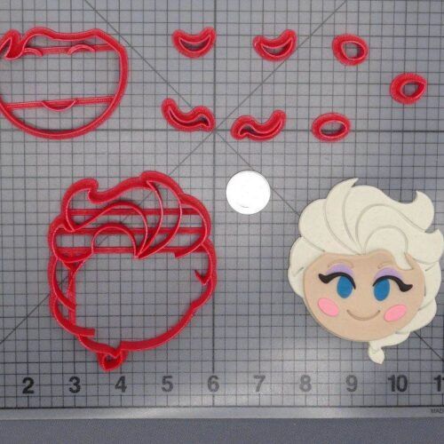 Disney Emoji - Frozen - Elsa Head 266-G856 Cookie Cutter Set