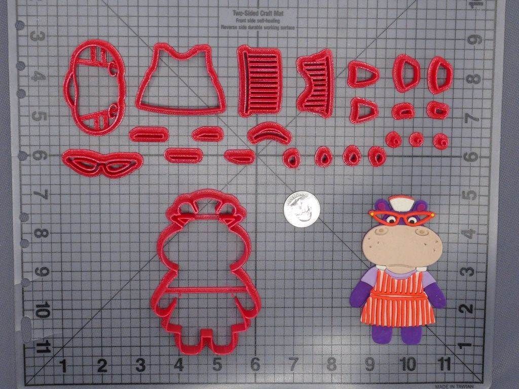 Doc Mcstuffins - Hallie Hippo Body 266-E082 Cookie Cutter Set