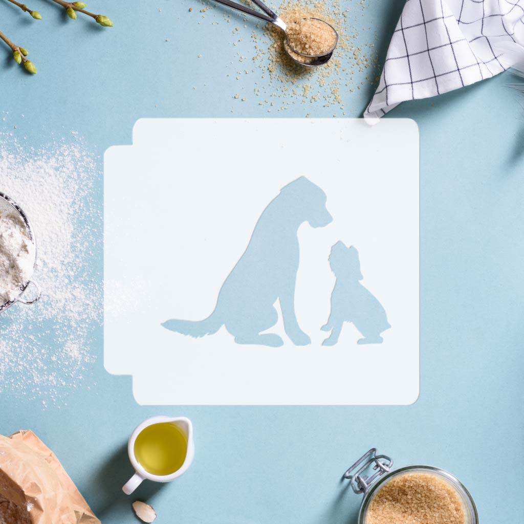 Dogs Sitting 783-G352 Stencil