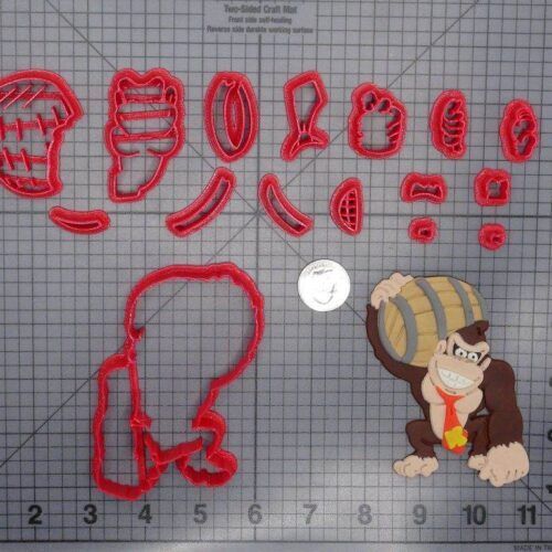 Donkey Kong Body with Barrel 266-F286 Cookie Cutter Set