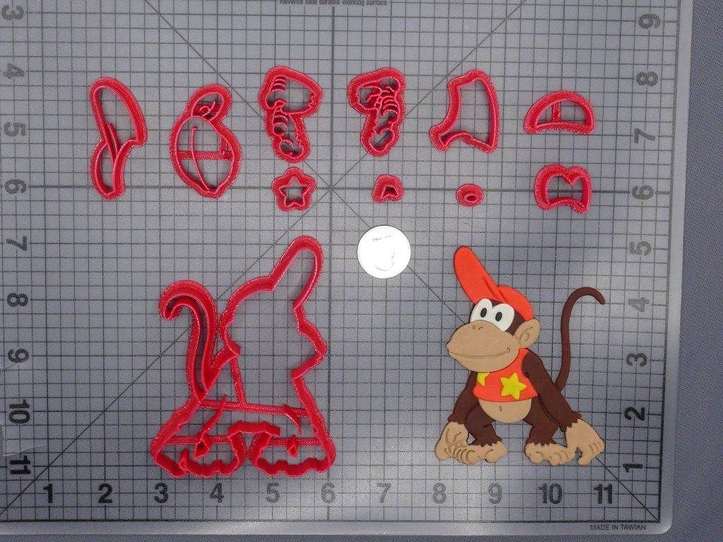 Donkey Kong - Diddy Kong Body 266-F449 Cookie Cutter Set