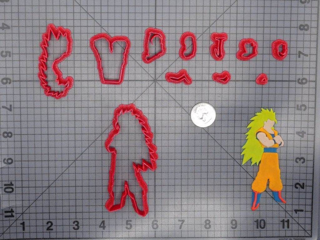 Dragon Ball Z - Goku Super Saiyan 3 Body 266-G829 Cookie Cutter Set