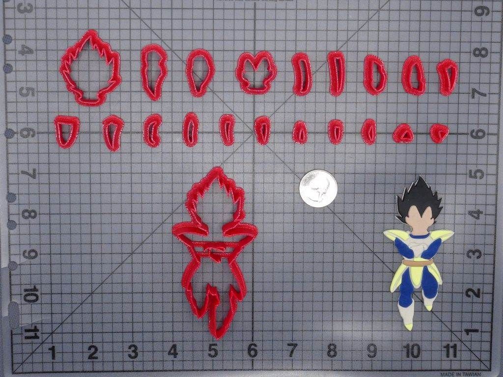 Dragon Ball Z - Vegeta Body 266-G855 Cookie Cutter Set
