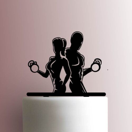 Fitness Couple 225-B005 Cake Topper