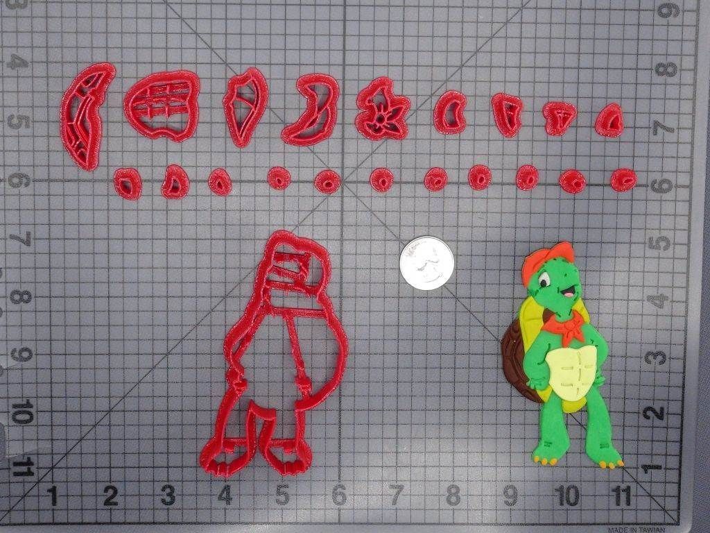 Franklin the Turtle Body 266-F436 Cookie Cutter Set