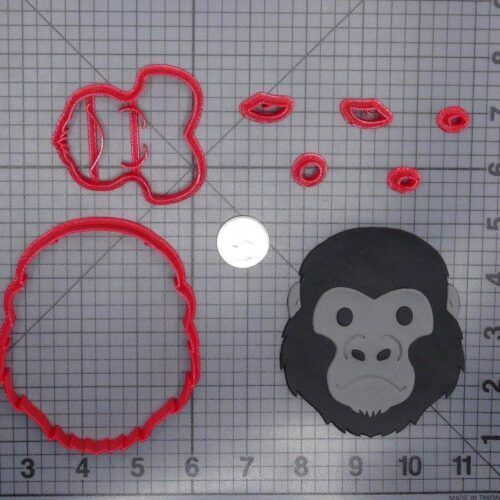 Gorilla Head 266-G834 Cookie Cutter Set