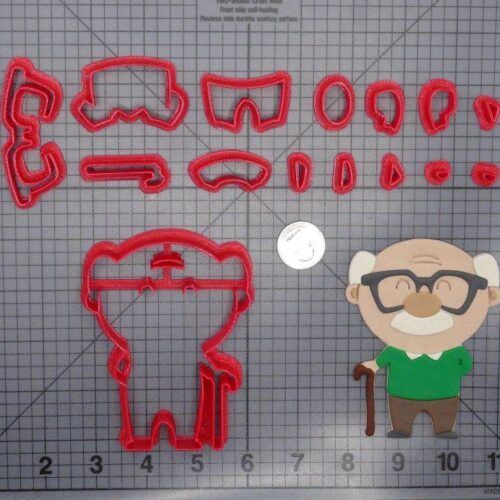 Grandpa Body 266-G771 Cookie Cutter Set