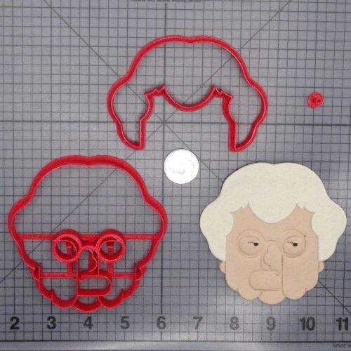 Grumpy Grandma Head 266-E072 Cookie Cutter Set