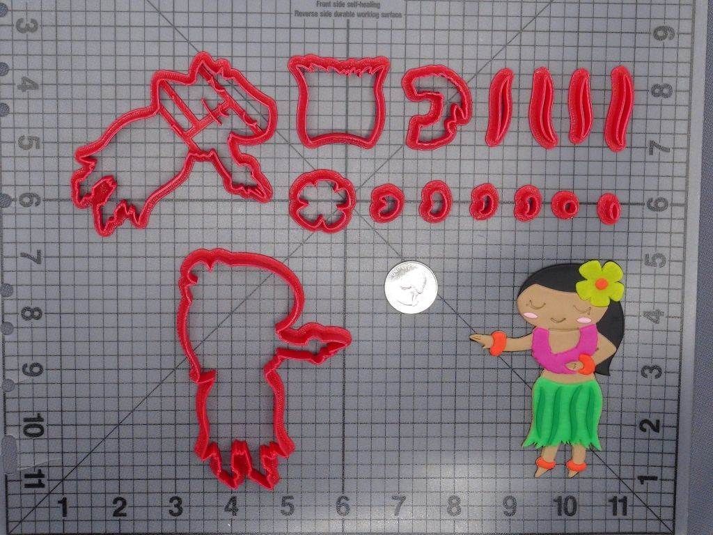 Hula Dancer 266-G772 Cookie Cutter Set