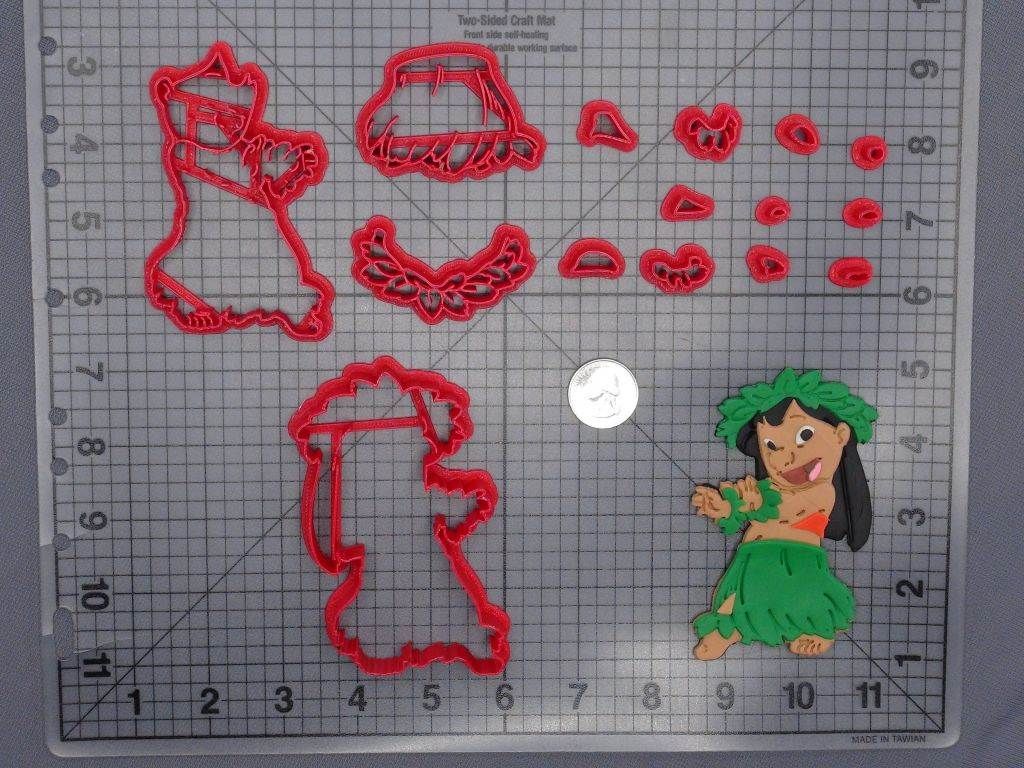 Lilo And Stitch - Lilo Hula Body 266-E408 Cookie Cutter Set