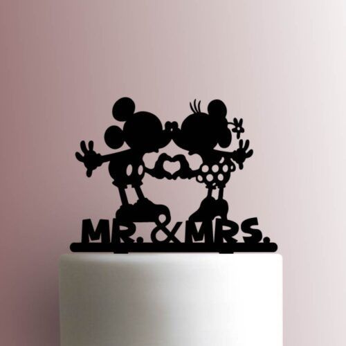 Mickey and Minnie Mouse Mr and Mrs 225-B018 Cake Topper