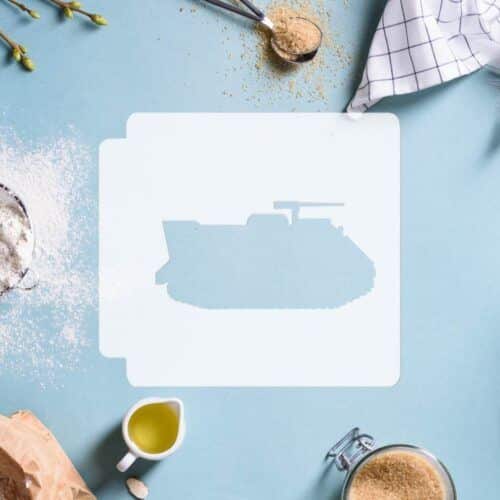 Military Armored Vehicle 783-G307 Stencil