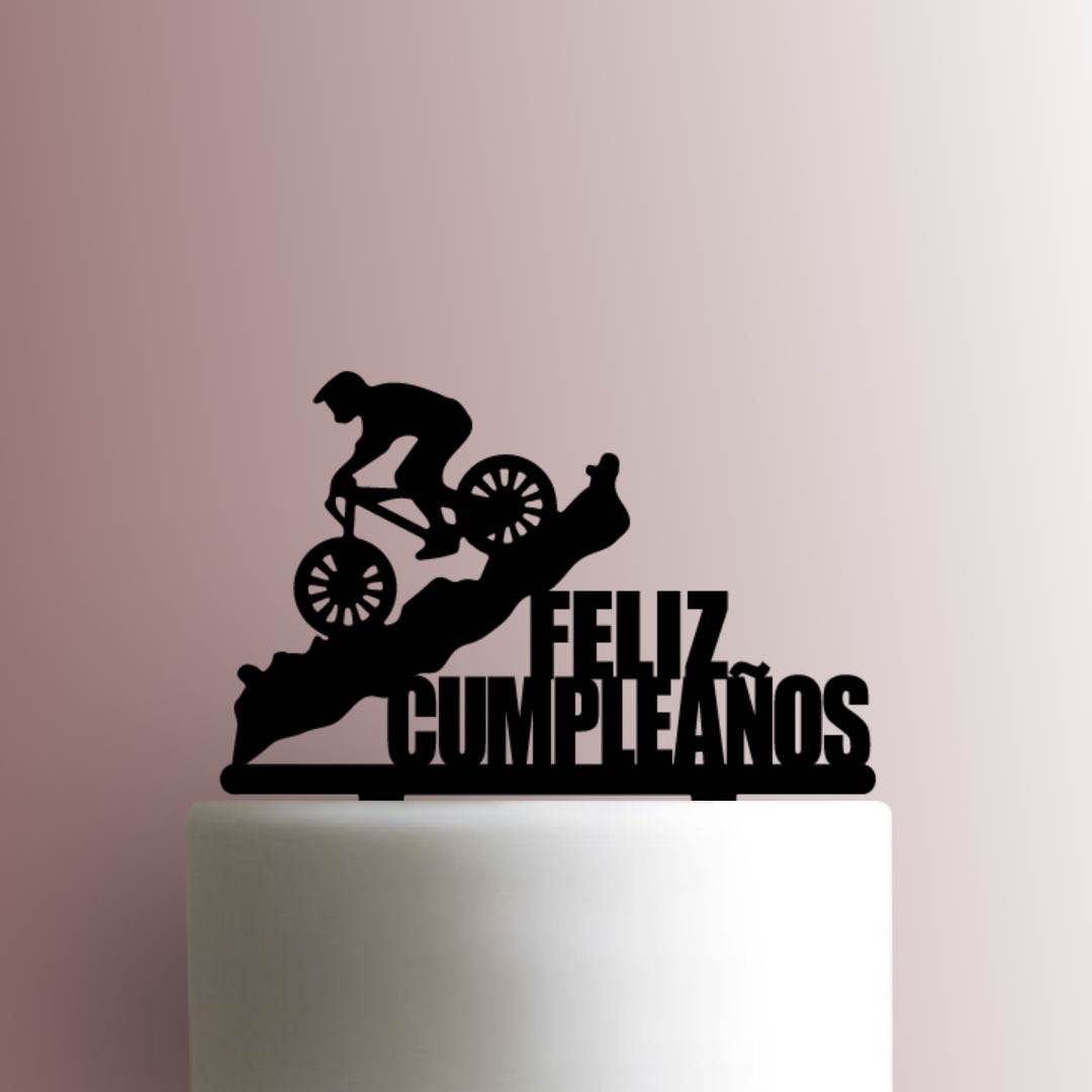 Mountain Bike Feliz Cumpleanos 225-B178 Cake Topper