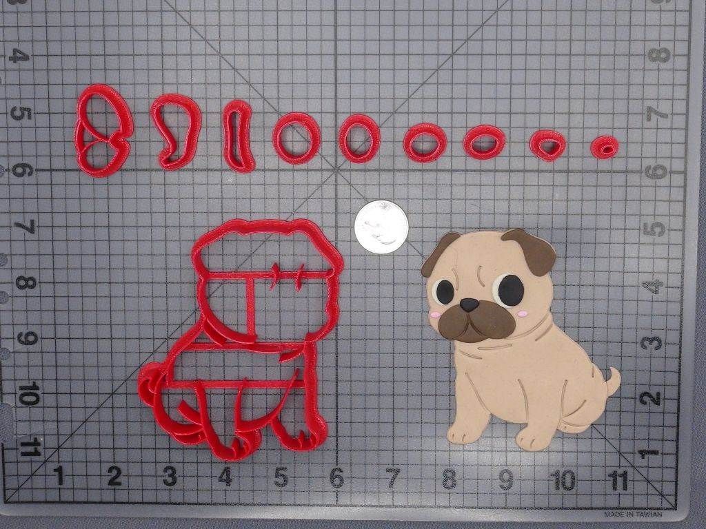 Pug Dog Body 266-G736 Cookie Cutter Set