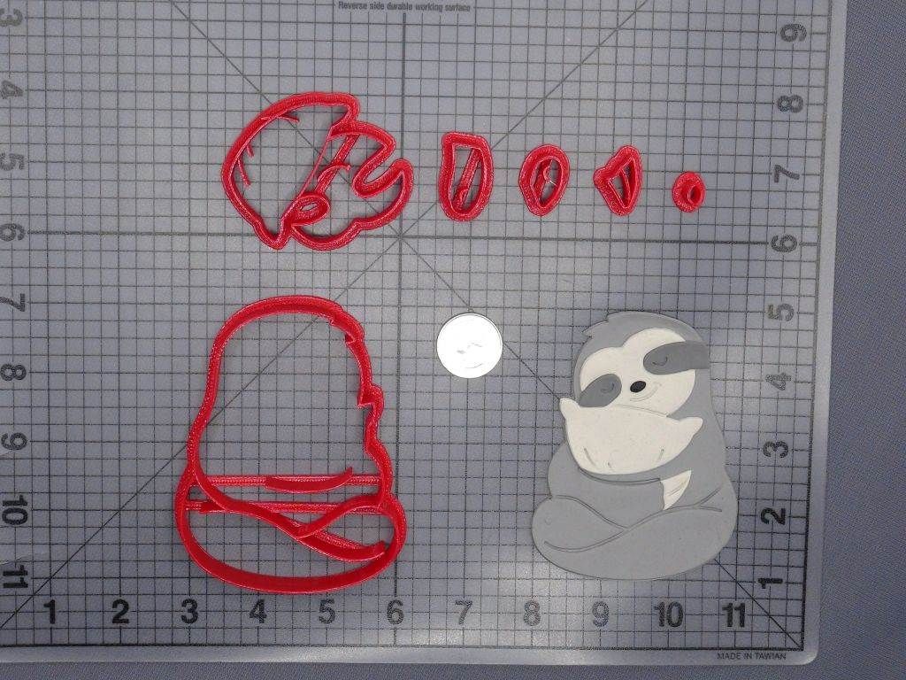 Sloth with Pillow 266-F011 Cookie Cutter Set